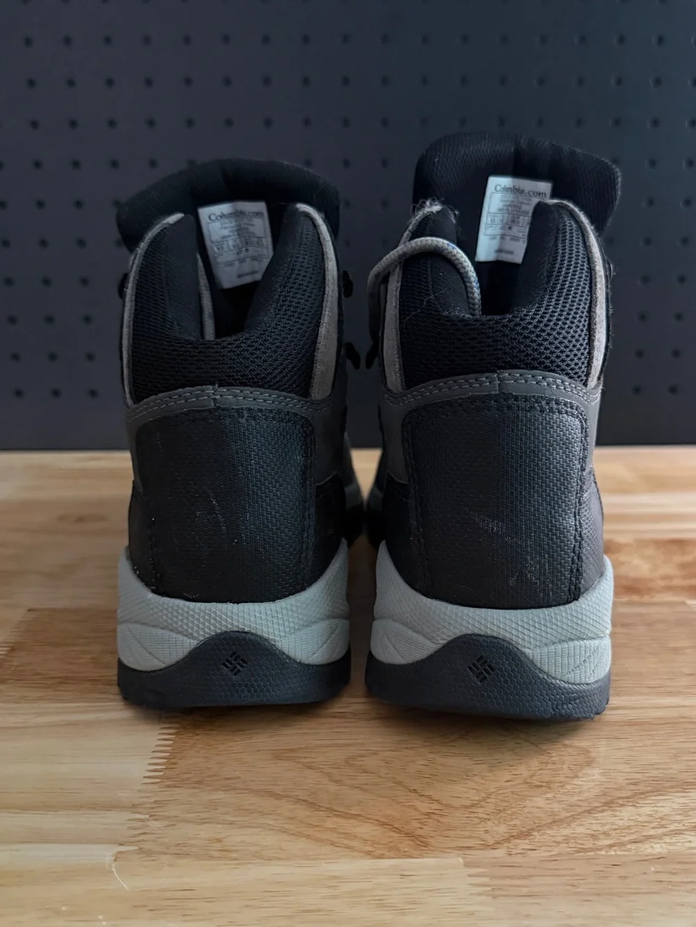 Columbia Kids Gray Lace-Up Outdoor Boots